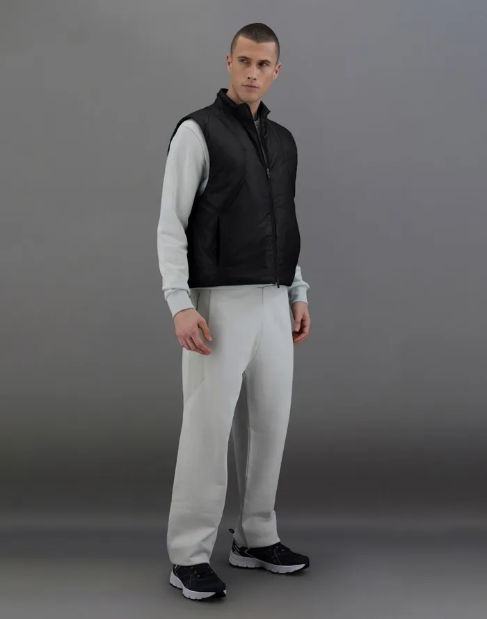 Herno LAMINAR GILET IN TRANSLUCENT RIPSTOP Black Men Laminar Down Jackets