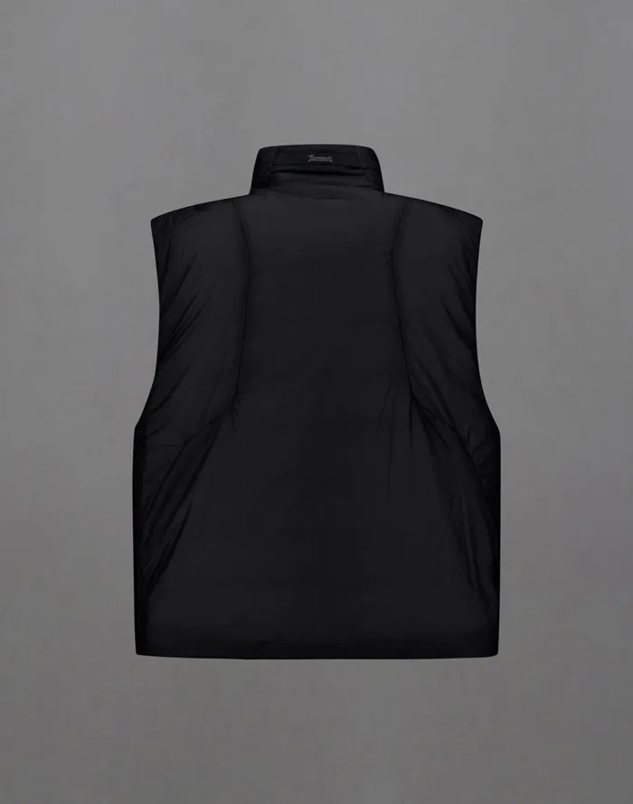Herno LAMINAR GILET IN TRANSLUCENT RIPSTOP Black Men Laminar Down Jackets