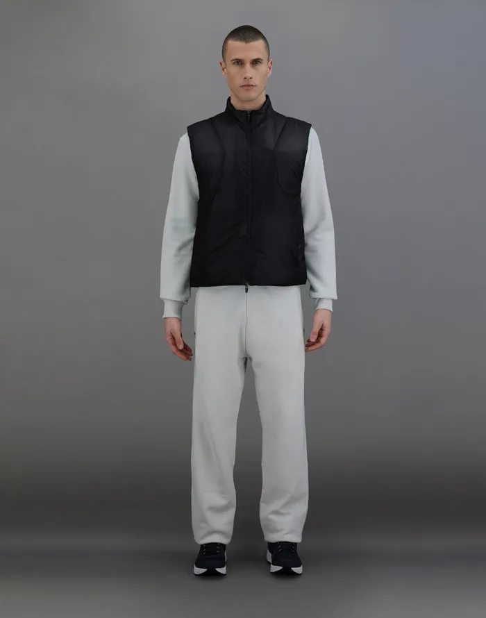 Herno LAMINAR GILET IN TRANSLUCENT RIPSTOP Black Men Laminar Down Jackets