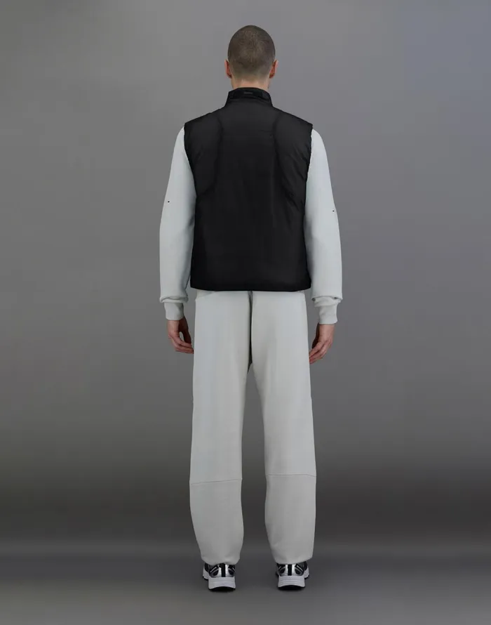 Herno LAMINAR GILET IN TRANSLUCENT RIPSTOP Black Men Laminar Down Jackets
