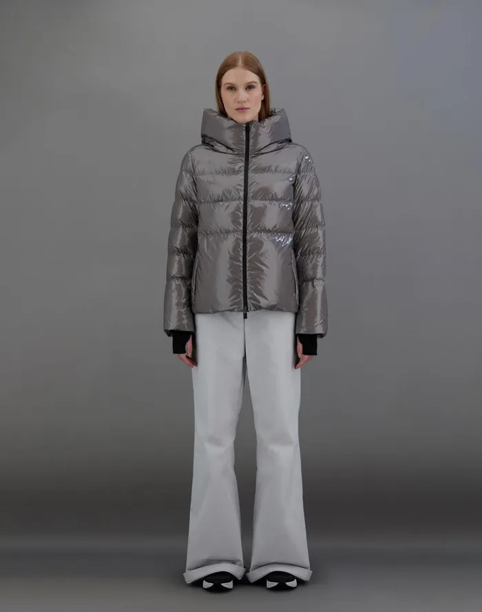 Herno LAMINAR JACKET IN 2L GLAZED RIPSTOP Grey Women Laminar Down Jackets