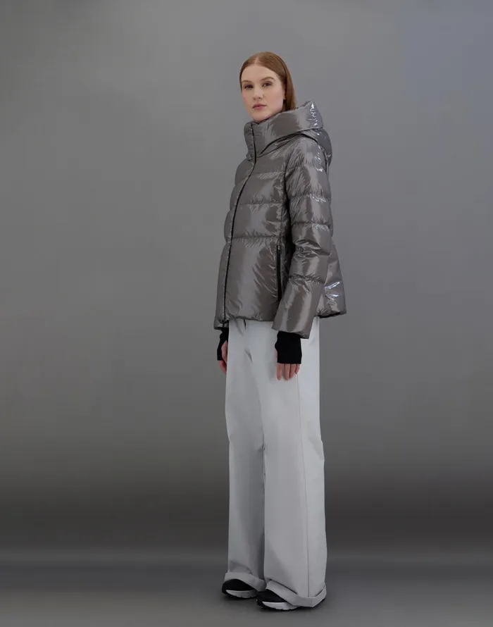 Herno LAMINAR JACKET IN 2L GLAZED RIPSTOP Grey Women Laminar Down Jackets