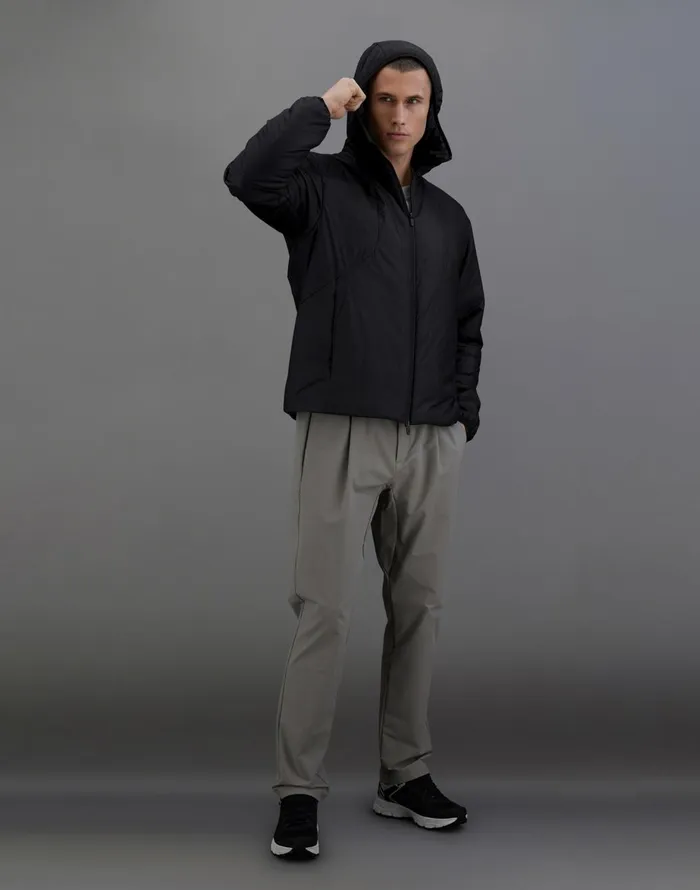 Herno LAMINAR JACKET IN TRANSLUCENT RIPSTOP Black Men Bomber
