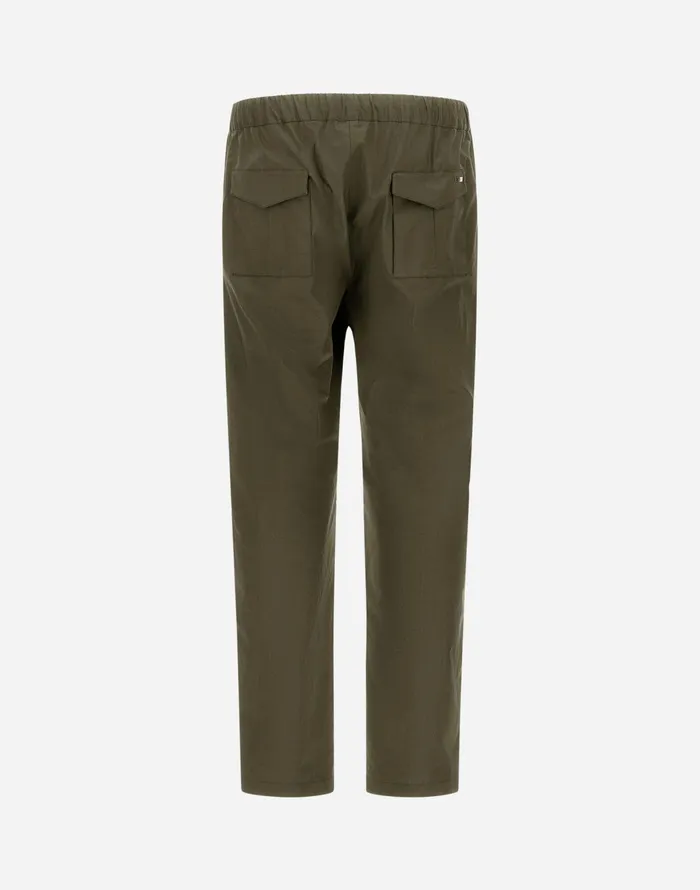 Herno LIGHT COTTON STRETCH TROUSERS Light Military Men Trousers