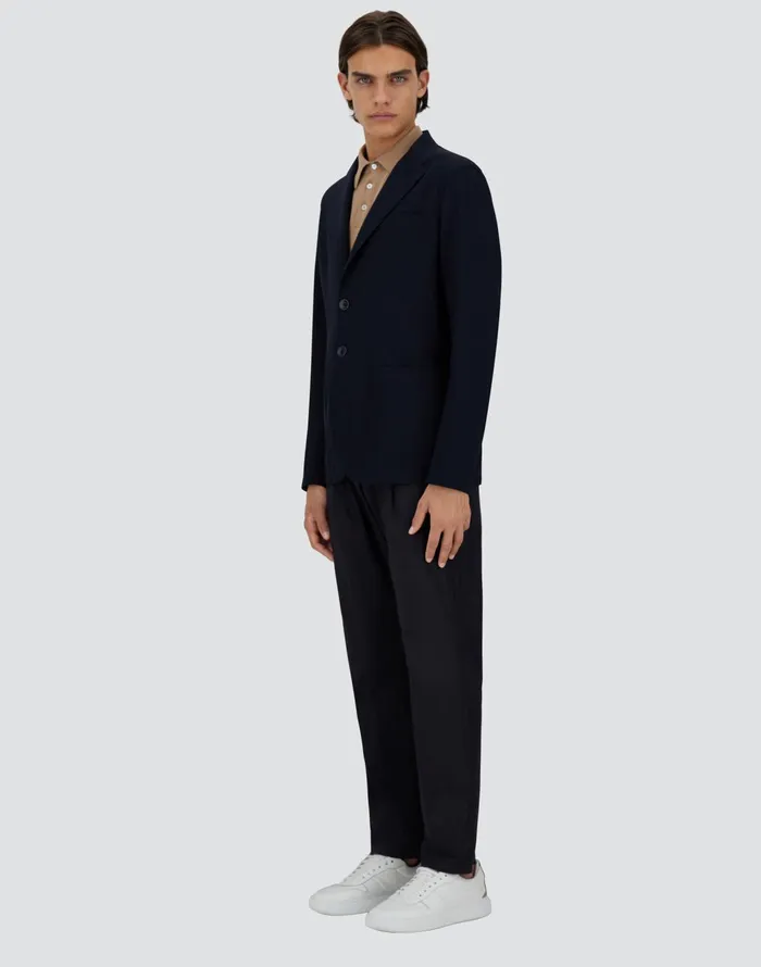 Herno LIGHT SCUBA BLAZER Navy Blue Men Blazers