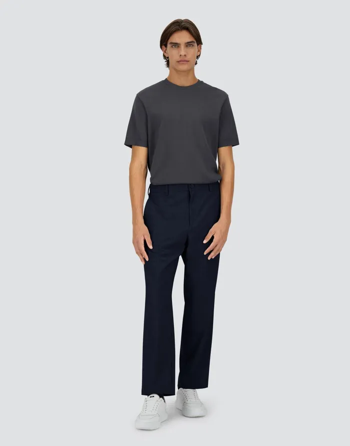 Herno LIGHT WOOL BLEND TROUSERS Blu Navy Men Trousers