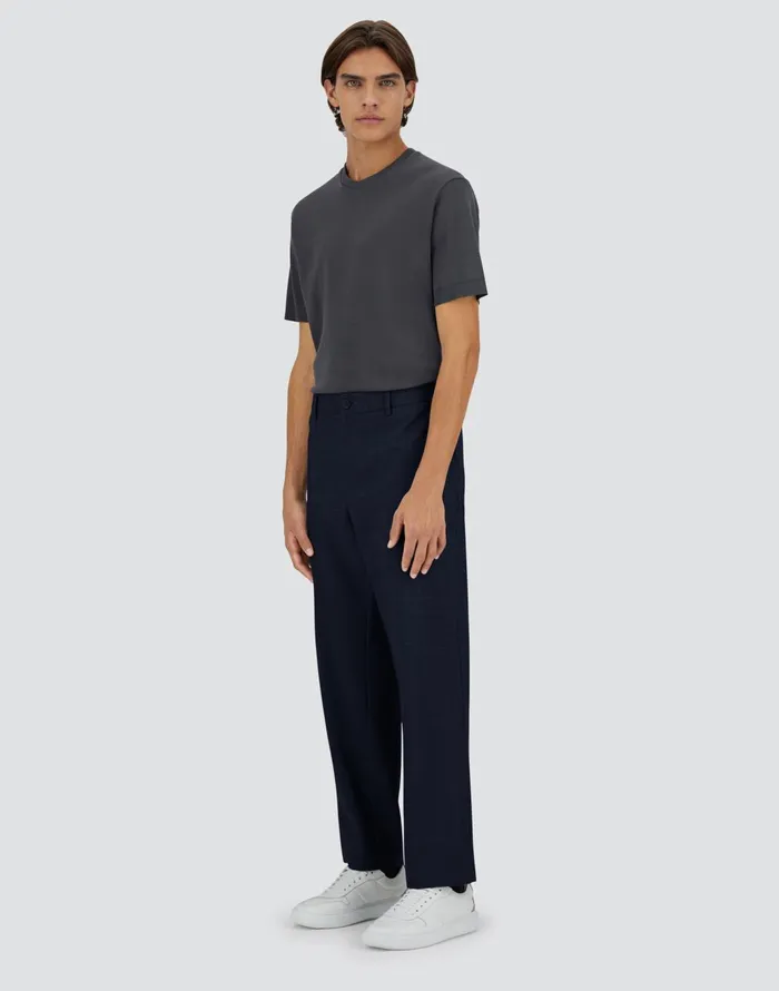 Herno LIGHT WOOL BLEND TROUSERS Blu Navy Men Trousers