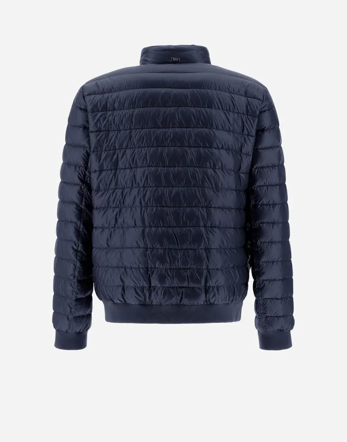 Herno RESORT BOMBER JACKET IN NYLON ULTRALIGHT Navy Blue Men Ultralight Down Jackets