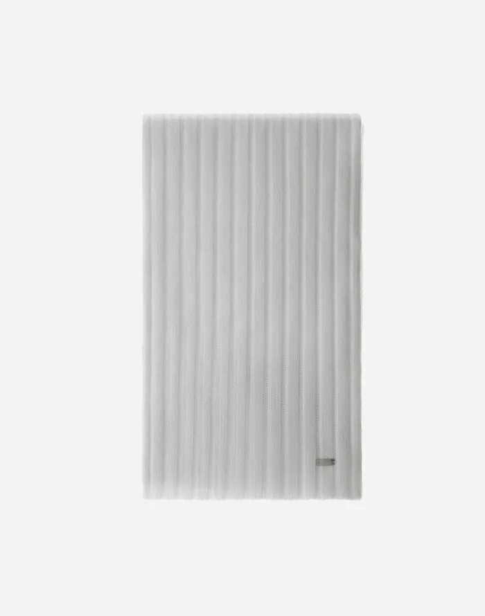 Herno RESORT SCARF IN INFINITY WOOL RIB Putty Men Scarves