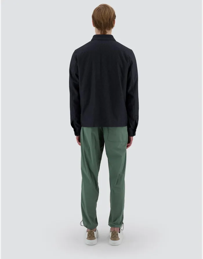 Herno RESORT SHIRT IN CASHMERE SILK Navy Blue Men Shackets