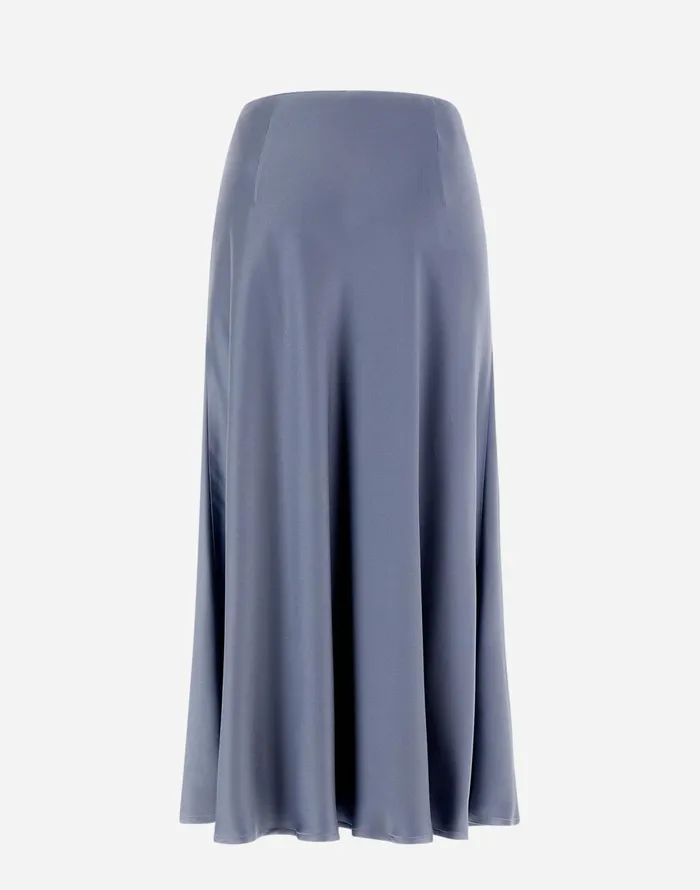 Herno RESORT SKIRT IN SATIN EFFECT Denim Women Skirts and Dresses
