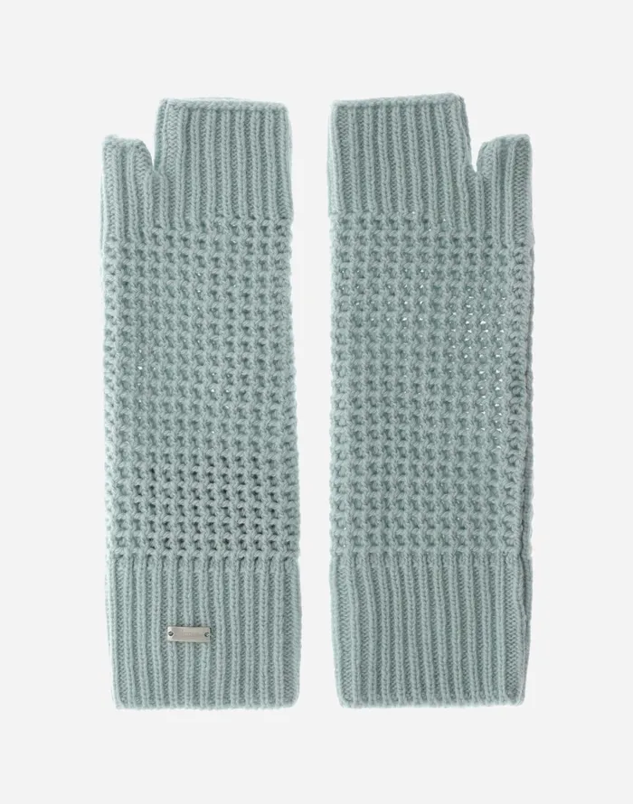 Herno RESORT SLEEVES IN INFINITY CUT OUT Aquamarine Women Sleeves and Gloves