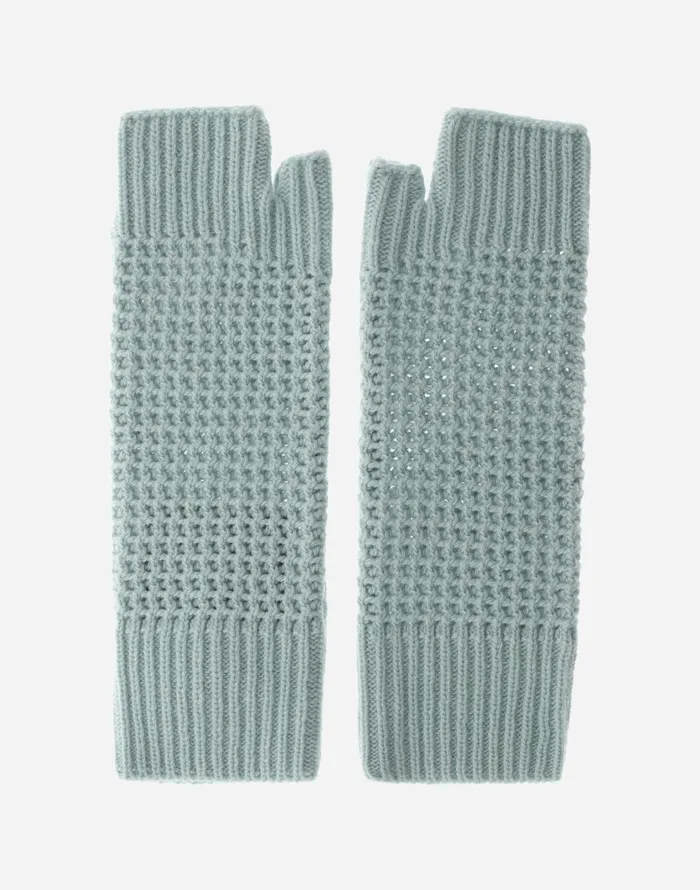 Herno RESORT SLEEVES IN INFINITY CUT OUT Aquamarine Women Sleeves and Gloves