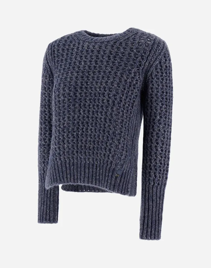 Herno RESORT SWEATER IN NEVEGAL Air Force Blue Women Knitwear