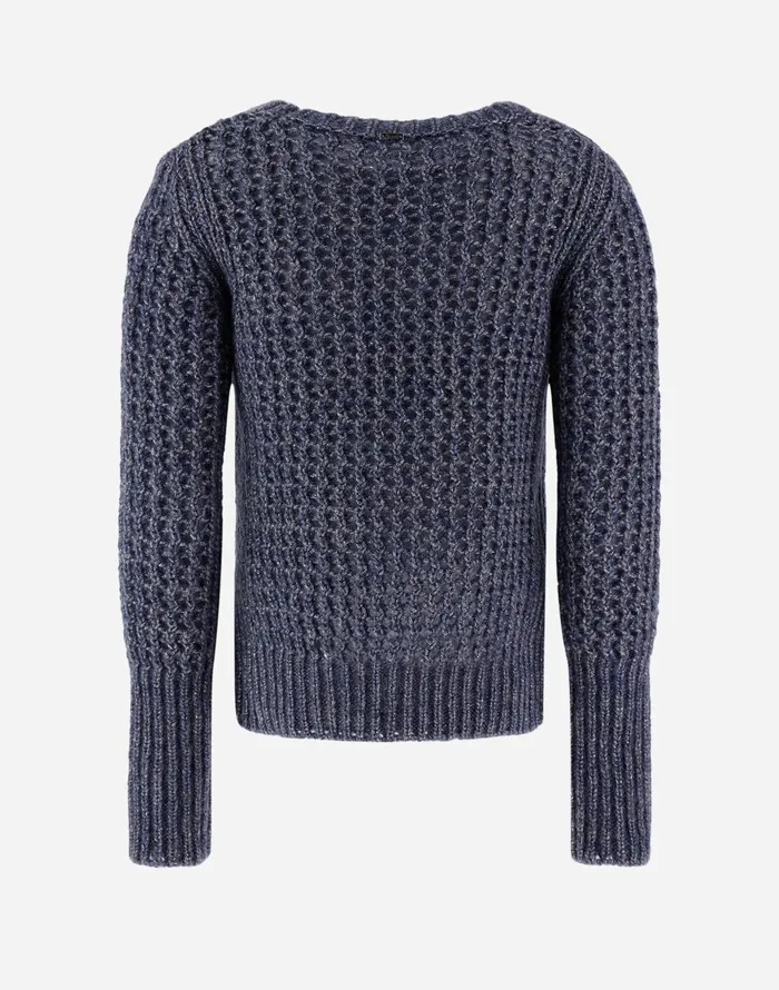 Herno RESORT SWEATER IN NEVEGAL Air Force Blue Women Knitwear
