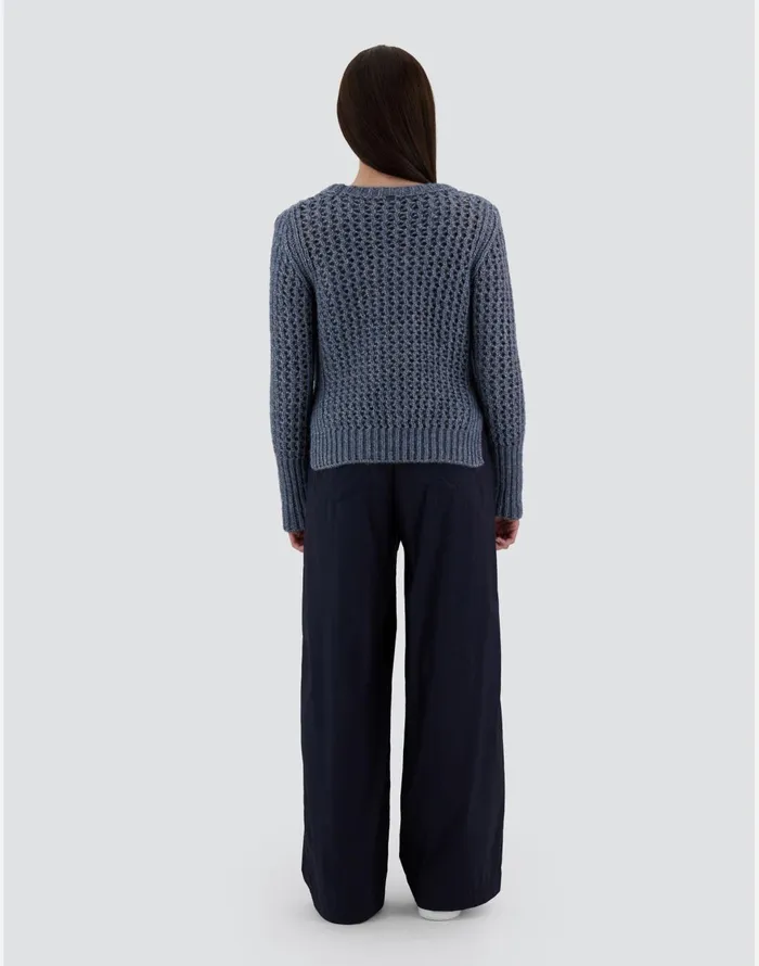 Herno RESORT SWEATER IN NEVEGAL Air Force Blue Women Knitwear