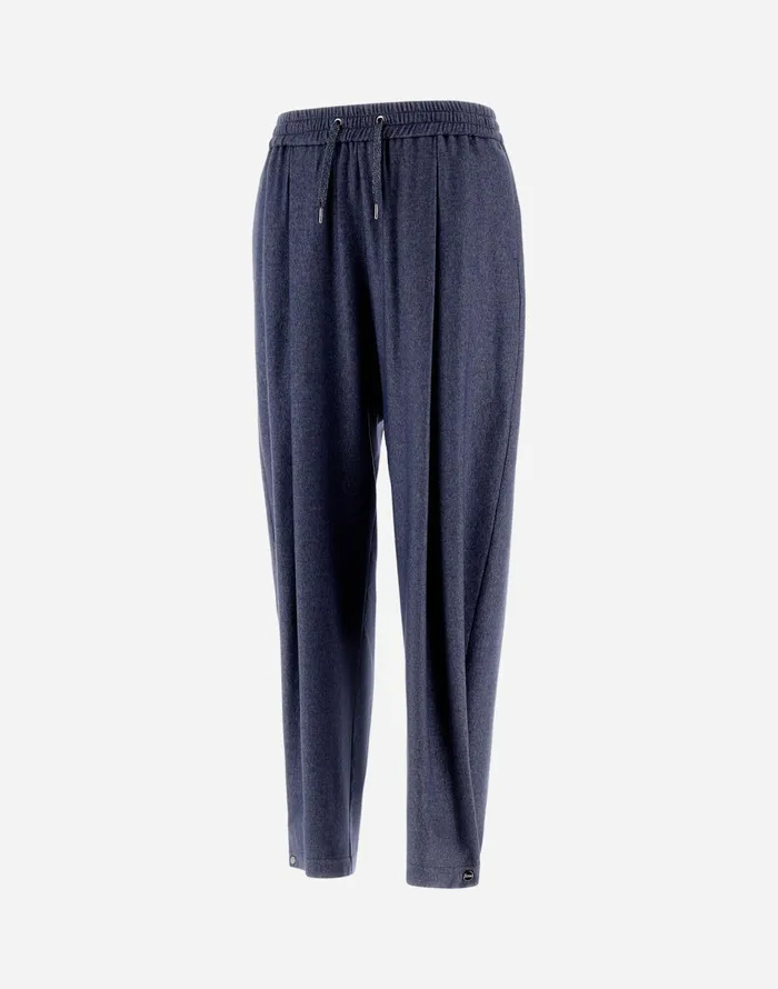 Herno RESORT TROUSERS IN CASHMERE SILK Denim Women Trousers