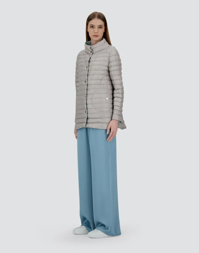 Herno REVERSIBLE ASHAPE JACKET IN NYLON ULTRALIGHT Icelight Blue Women AShape