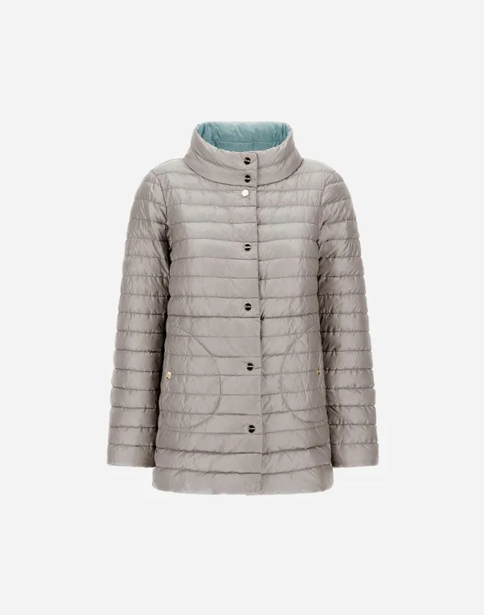 Herno REVERSIBLE ASHAPE JACKET IN NYLON ULTRALIGHT Icelight Blue Women AShape