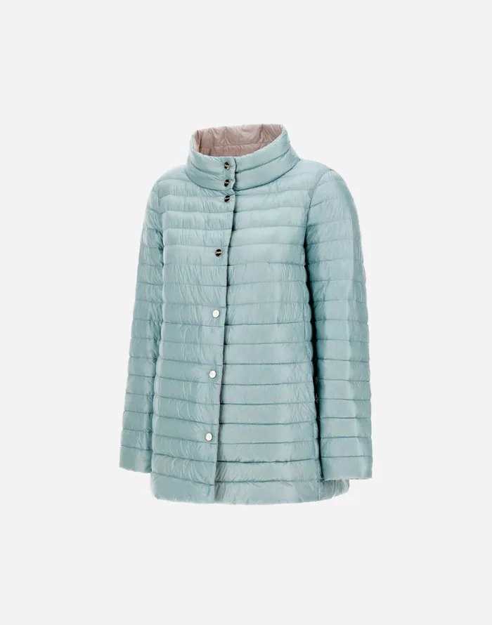 Herno REVERSIBLE ASHAPE JACKET IN NYLON ULTRALIGHT Icelight Blue Women AShape