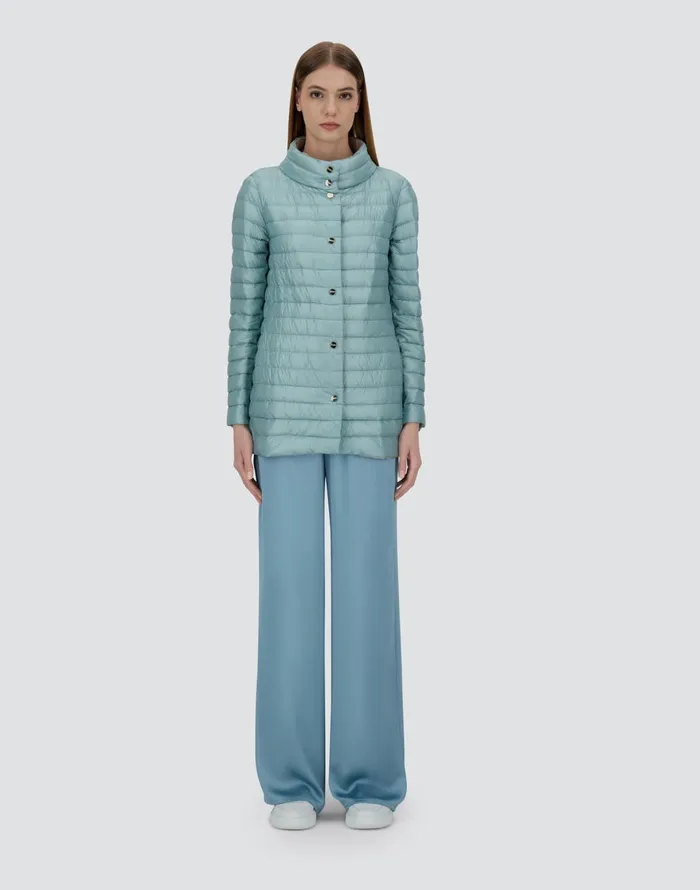 Herno REVERSIBLE ASHAPE JACKET IN NYLON ULTRALIGHT Icelight Blue Women AShape