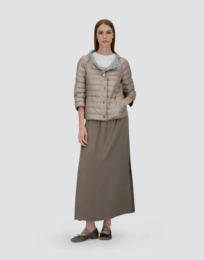 Herno REVERSIBLE CAPE NYLONULTRALIGHT Light Blueice Women Capes