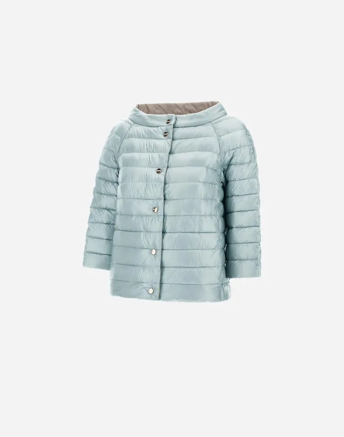 Herno REVERSIBLE CAPE NYLONULTRALIGHT Light Blueice Women Capes