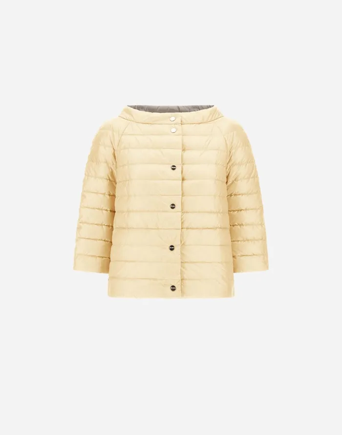 Herno REVERSIBLE CAPE NYLONULTRALIGHT Yellowchantilly Women Capes