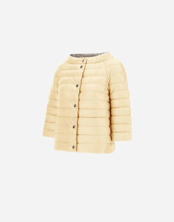 Herno REVERSIBLE CAPE NYLONULTRALIGHT Yellowchantilly Women Capes