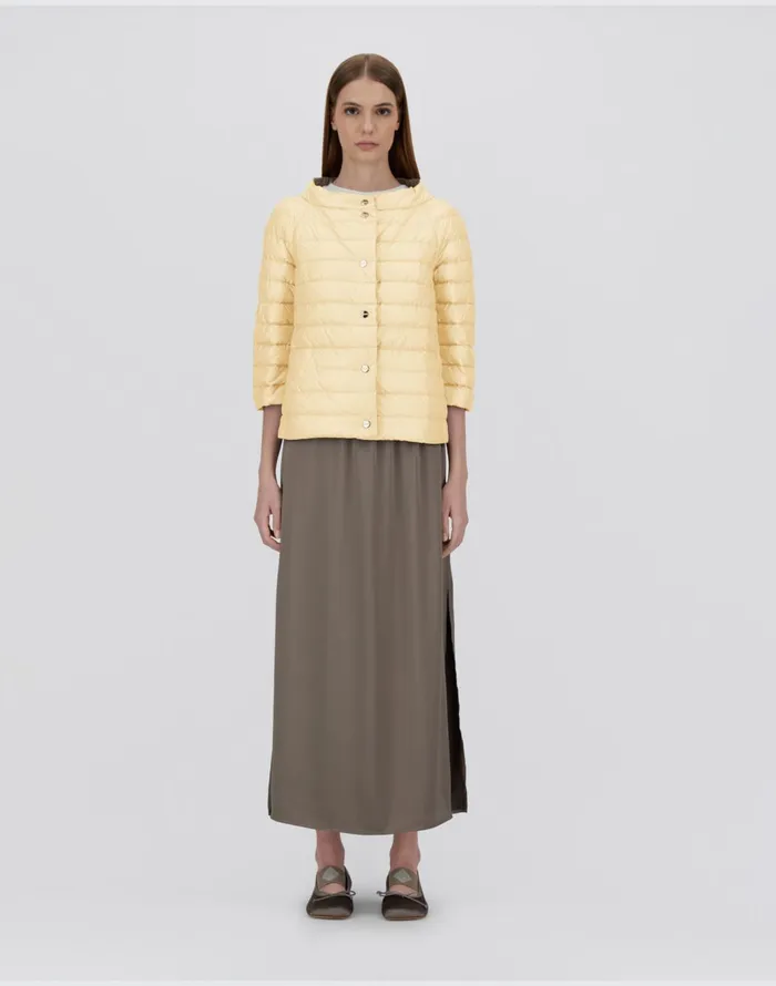 Herno REVERSIBLE CAPE NYLONULTRALIGHT Yellowchantilly Women Capes