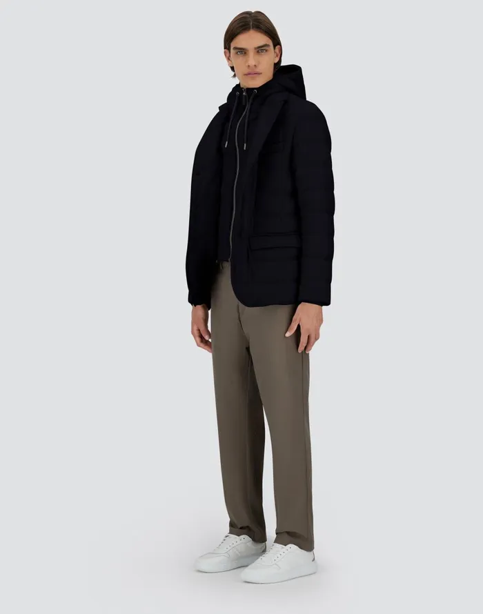 Herno SILK CASHMERE BLAZER Navy Blue Men Blazers