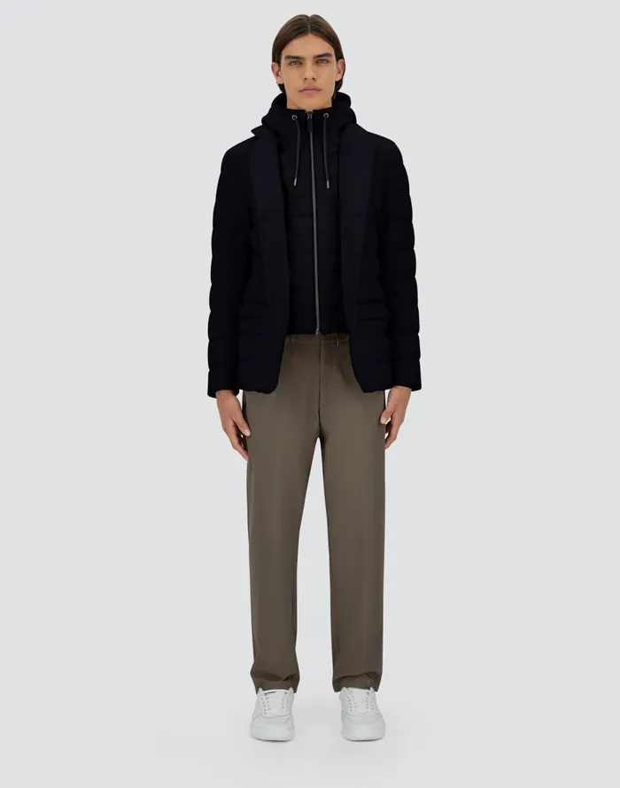 Herno SILK CASHMERE BLAZER Navy Blue Men Blazers