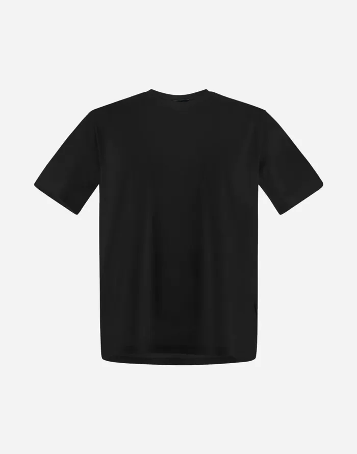 Herno SUPERFINECOTTON STRETCH TSHIRT Black Men Tshirts and Polo Shirts