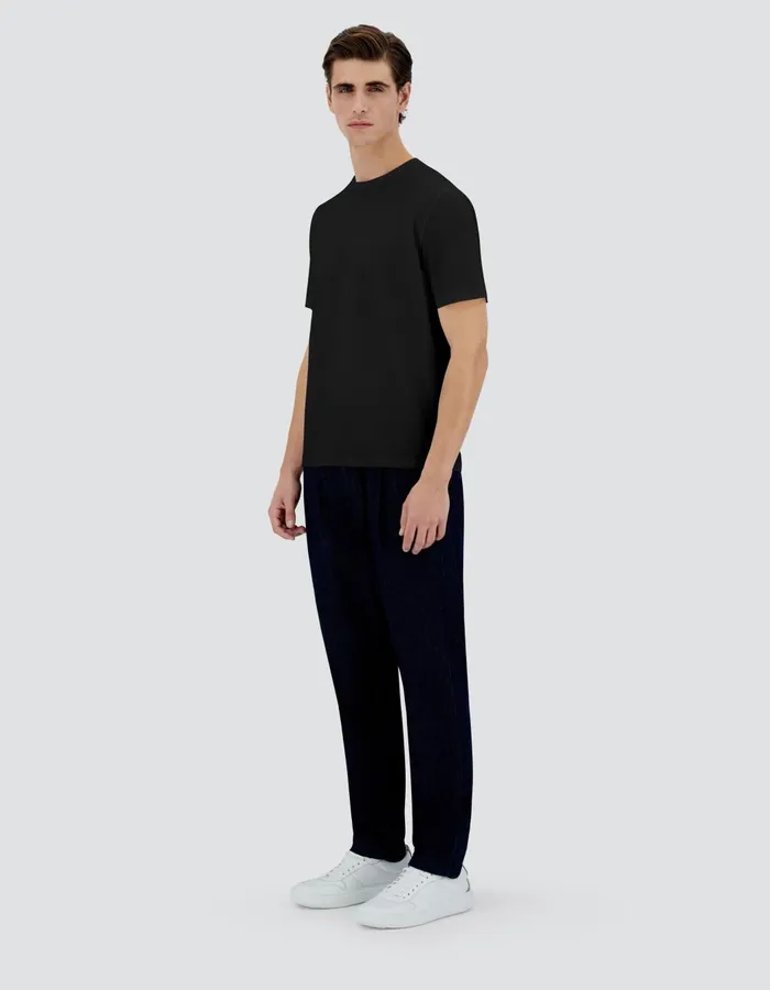 Herno SUPERFINECOTTON STRETCH TSHIRT Black Men Tshirts and Polo Shirts
