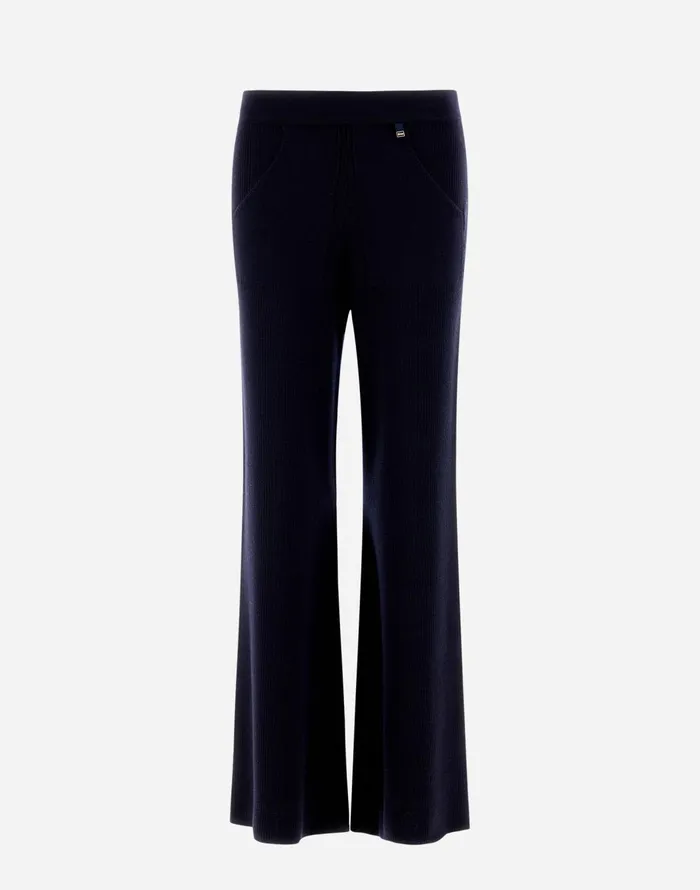 Herno TROUSERS IN ENDLESS Dark Blue Women Knitwear