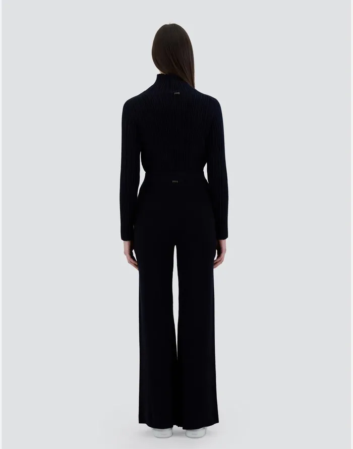 Herno TROUSERS IN ENDLESS Dark Blue Women Knitwear
