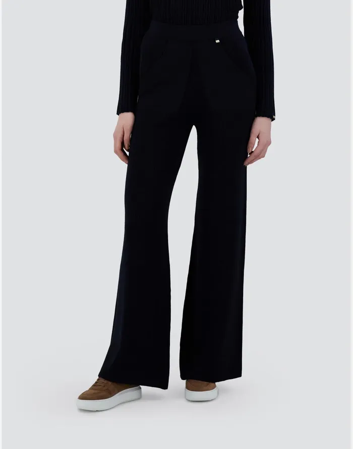 Herno TROUSERS IN ENDLESS Dark Blue Women Knitwear