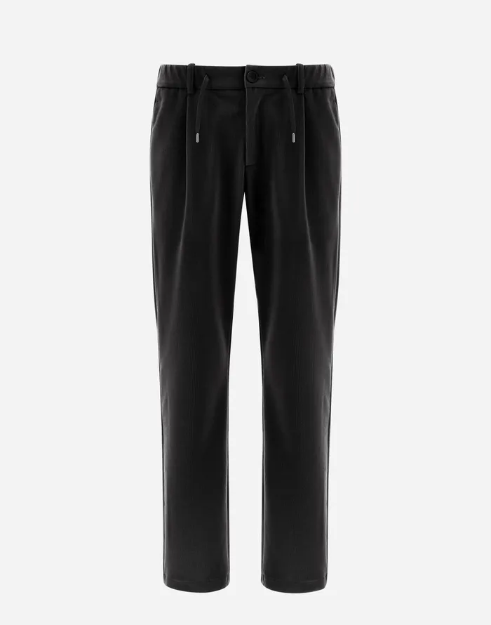 Herno TROUSERS IN LINEN VELVET Grey Men Trousers