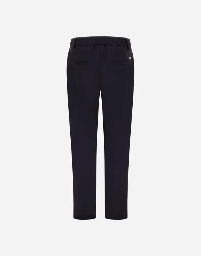 Herno TROUSERS IN STRETCH TECH WOVEN Blu Navy Kids Clothing