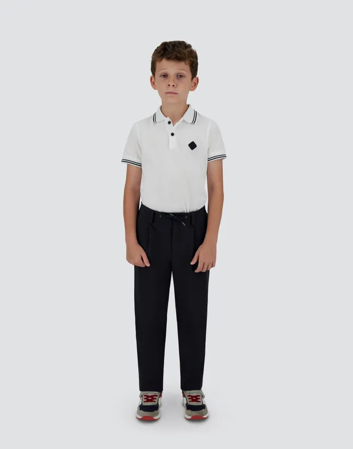 Herno TROUSERS IN STRETCH TECH WOVEN Blu Navy Kids Clothing