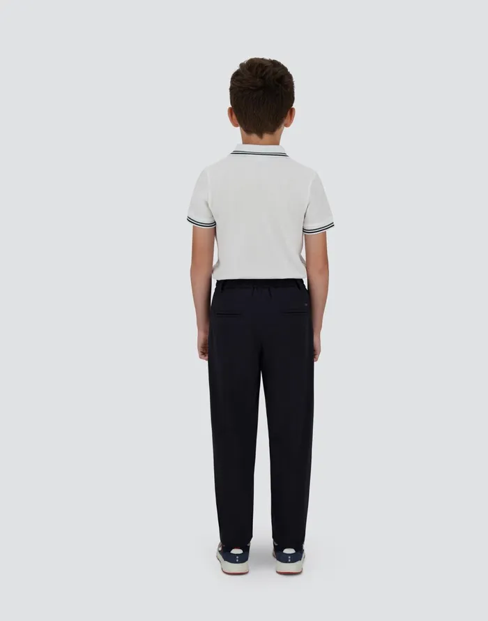 Herno TROUSERS IN STRETCH TECH WOVEN Blu Navy Kids Clothing
