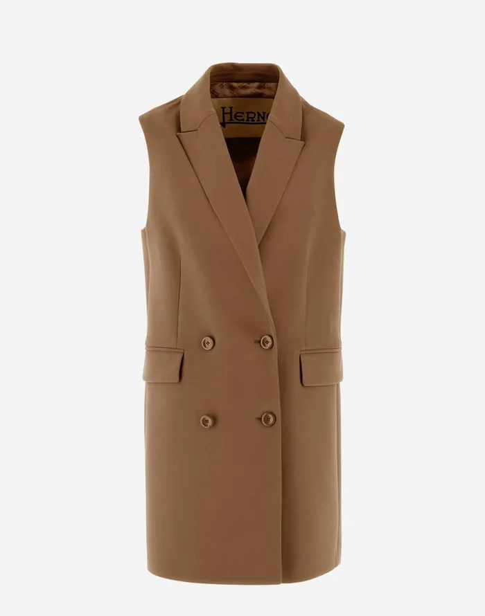 Herno VEST IN EVERYDAY Camel Women Vests