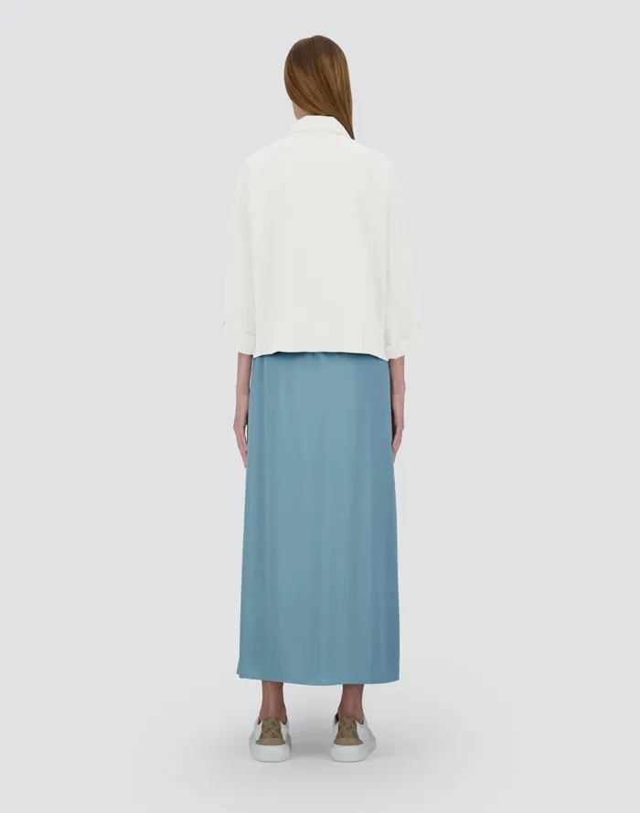 Herno VISCOSEEFFECT SHACKET Grey Pearl Women Shackets