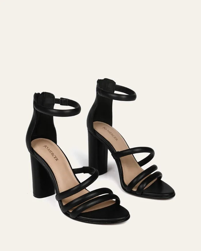 HIGH SANDALS Pippin high heel sandals black leather 8211 jomercer Women HIGH SANDALS Pippin high heel sandals black leather 8211 jomercer Women