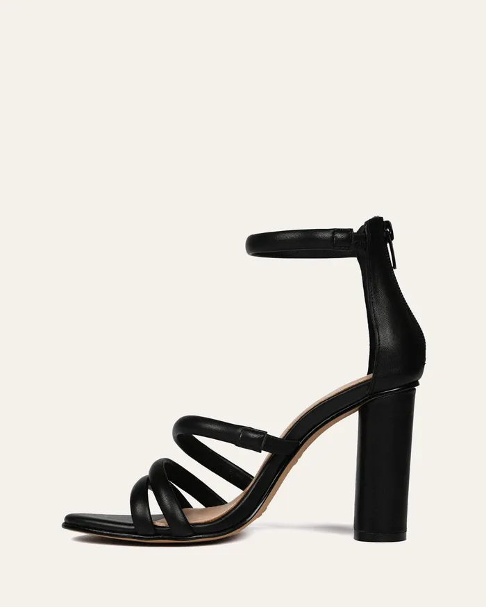 HIGH SANDALS Pippin high heel sandals black leather 8211 jomercer Women HIGH SANDALS Pippin high heel sandals black leather 8211 jomercer Women
