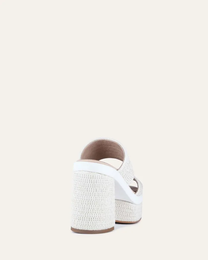 HIGH SANDALS Women Felicity high heel platform sandals off white raffia jomercer HIGH SANDALS Women Felicity high heel platform sandals off white raffia jomercer