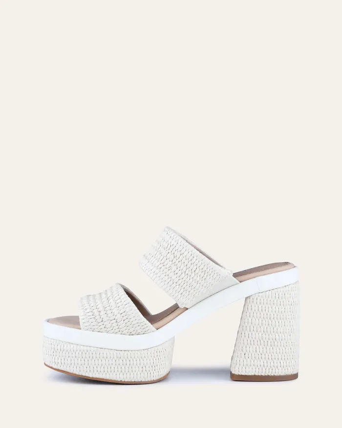 HIGH SANDALS Women Felicity high heel platform sandals off white raffia jomercer HIGH SANDALS Women Felicity high heel platform sandals off white raffia jomercer