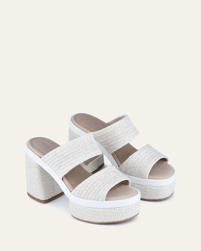 HIGH SANDALS Women Felicity high heel platform sandals off white raffia jomercer HIGH SANDALS Women Felicity high heel platform sandals off white raffia jomercer