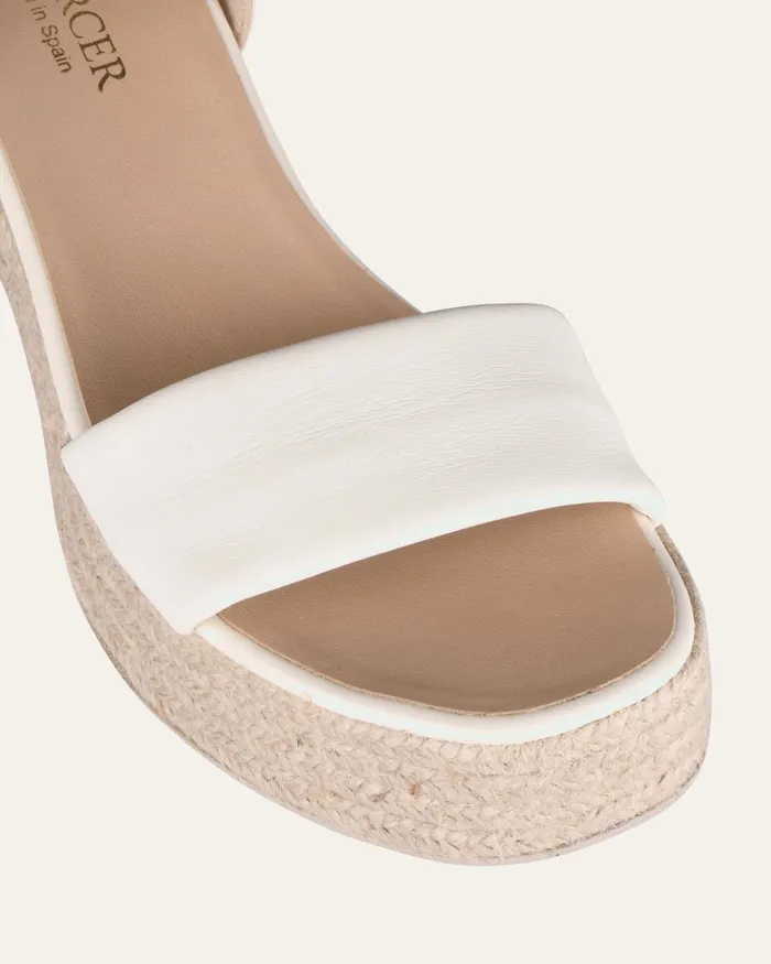 HIGH SANDALS Women jomercer Fairfax high heel espadrille sandals white leather HIGH SANDALS Women jomercer Fairfax high heel espadrille sandals white leather