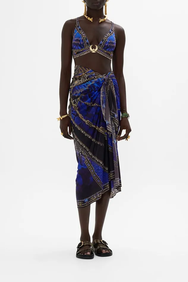 HIGH WAIST PANT WITH TRIM OTHER SIDE OF THE OASIS Other Side Of The Oasis Womens Camilla Resort Wear